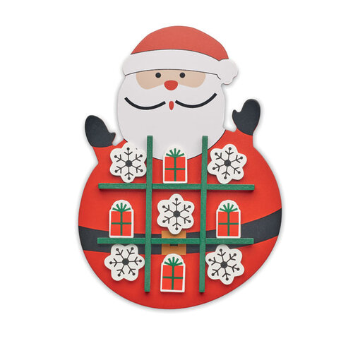 DéBlé Kerstmis houten tic tac toe CX1568) bedrukken met logo