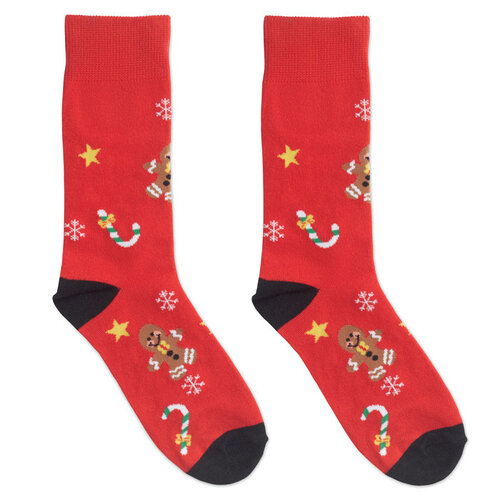DéBlé Paar kerstsokken L CX1575) bedrukken met logo