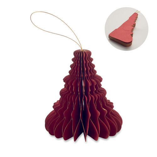 DéBlé Kerstboomhanger van papier CX1577) bedrukken met logo