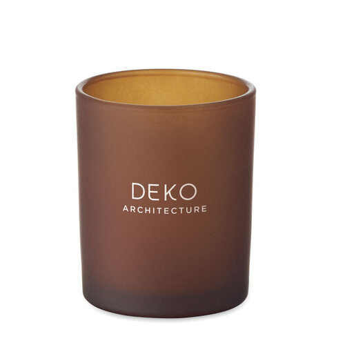 Plantaardige waskaars MO2708 bedrukken met logo DeBle