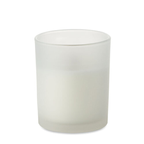 Plantaardige waskaars MO2708 bedrukken met logo DeBle