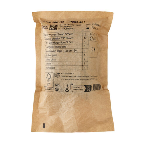 DeBle mailable EHBO set gerecycled PU met logo P265.401