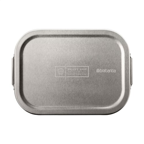 Brabantia Make & Take Lunchbox Medium 1,1 L - 2952, RVS lunchbox met luchtdichte kliksluiting en duurzaam design