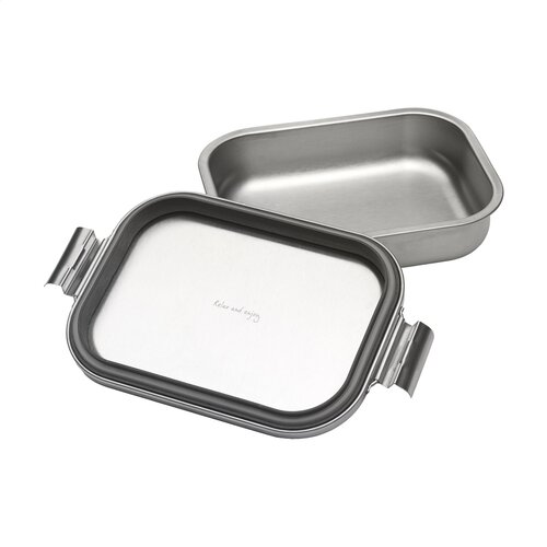 Brabantia Make & Take Lunchbox Medium 1,1 L - 2952, RVS lunchbox met luchtdichte kliksluiting en duurzaam design