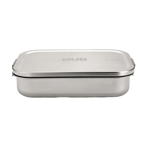 Brabantia Make & Take Bento Lunchbox 2 Liter - 2953.01, RVS lunchbox met uitneembare verdeler en luchtdichte sluiting