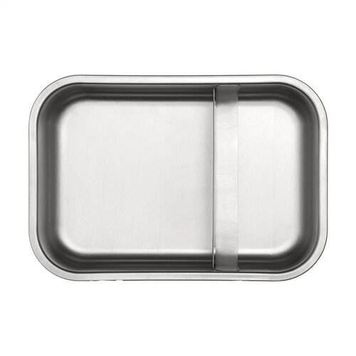 Brabantia Make & Take Bento Lunchbox 2 Liter - 2953.01, RVS lunchbox met uitneembare verdeler en luchtdichte sluiting