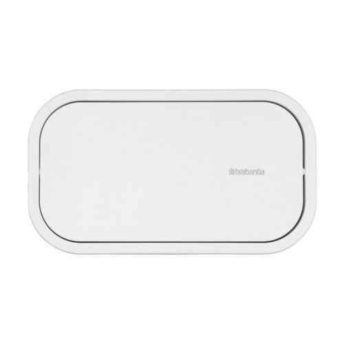 Brabantia Mindset Badkamer Afvalbakje - 2961.10, compact kunststof afvalbakje met afneembare klapdeksel