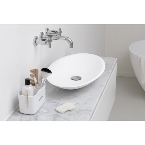 Brabantia Badkamer Caddy - 2966.10, kunststof badkamer organizer met 5 vakken en uitneembare inzet