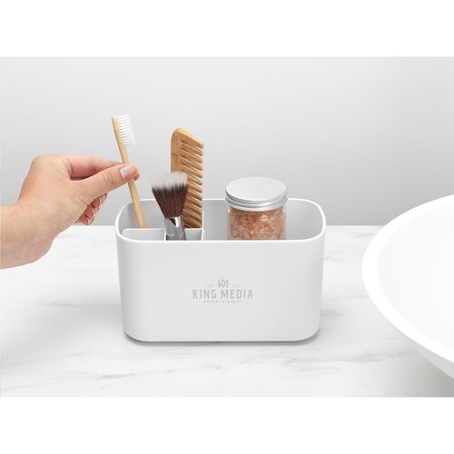 Brabantia Badkamer Caddy - 2966.10, kunststof badkamer organizer met 5 vakken en uitneembare inzet