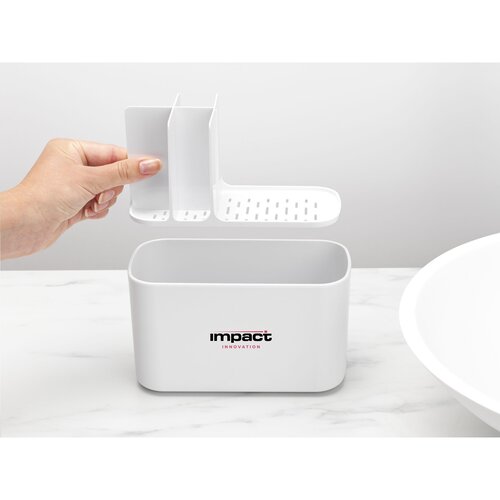 Brabantia Badkamer Caddy - 2966.10, kunststof badkamer organizer met 5 vakken en uitneembare inzet