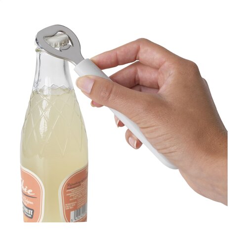 Brabantia Tasty+ Flesopener - 2968, RVS flesopener met lange kunststof handgreep en ophangoog
