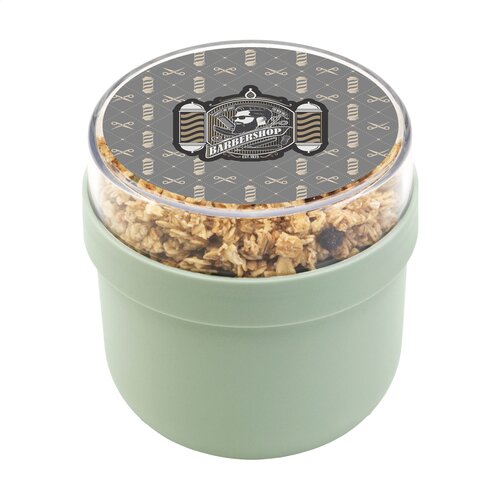 Brabantia Make & Take Yoghurtbeker - 2950, kunststof yoghurtbeker met twee compartimenten en lekvrij design