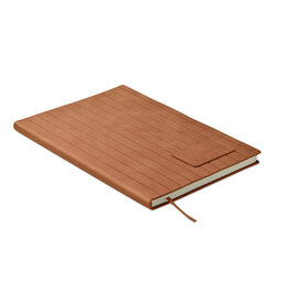 DéBlé Smokey A5 notitieboek met PU-patch MO2663 bedrukt met logo