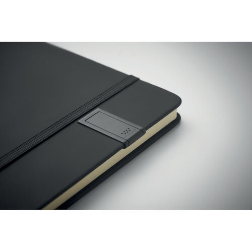 DeBle A5 notitieboek MO2725 met geïntegreerde 16GB USB-stick bedrukken met logo