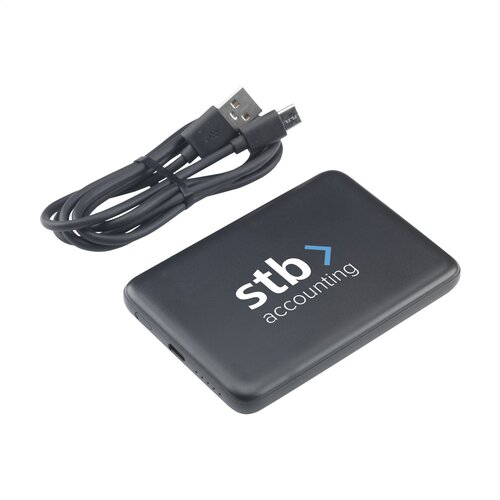 DéBlé Optima magnetische powerbank 261974 5.000 mAh van gerecycled ABS voor draadloos opladen