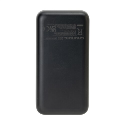 DéBlé Grundig Powerbank 20000mAh – Externe batterij met logo bedrukken met logo