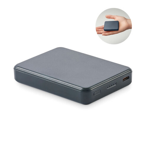 DeBle Powerbank 5000 mAh Gerecycled ABS MO2602 bedrukken met logo