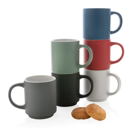 Stapelbare mok 180 ml P434.07 met logo bedrukken DeBle