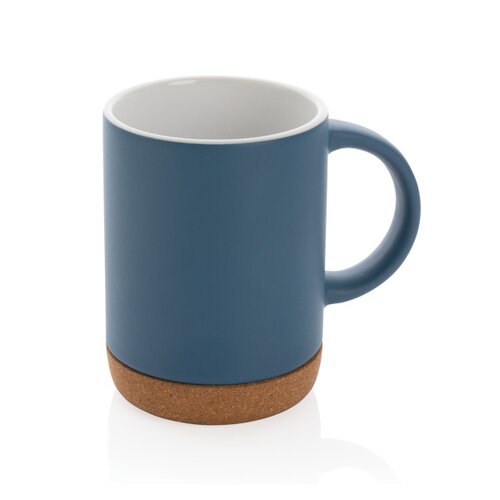 Keramische mok 280 ml P434.08 met kurken bodem en logo bedrukken DeBle