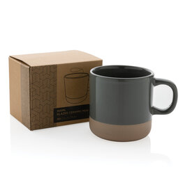 DeBle geglazuurde keramische mok 360 ml bedrukken met logo