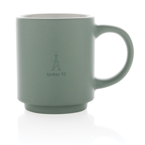 Stapelbare mok 180 ml P434.07 met logo bedrukken DeBle