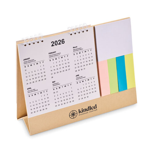 Bureaukalender met memoblok (MO2756) met logo