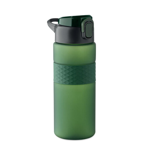 DeBle RPET drinkfles 700 ml van gerecycled PET met logo, duurzame herbruikbare waterfles met rietje