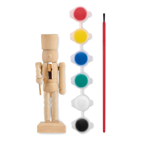 Notenkrakerfiguur schilderset CX1573) met logo
