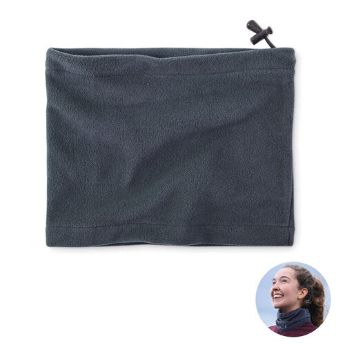 Fleece beanie/neckwarmer (MO2350) met logo
