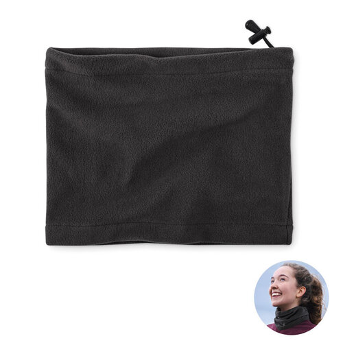 Fleece beanie/neckwarmer (MO2350) met logo