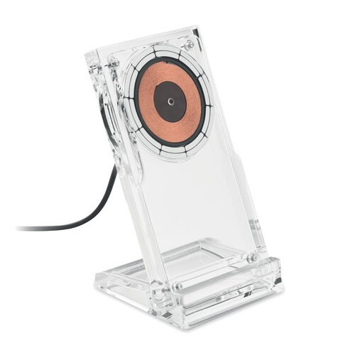 Draadloze oplader acryl 15W (MO2611) met logo