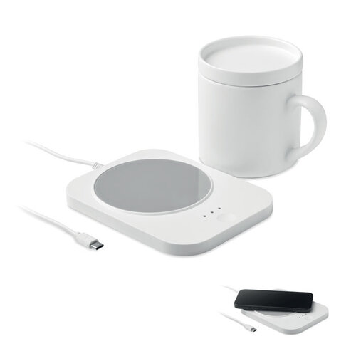 Draadloze (MOkwarmer & oplader set (MO2726) met logo