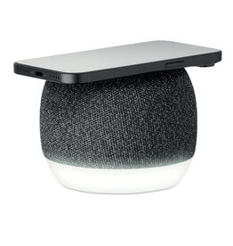 15W draadloze speaker met oplader MO2714 met logo bedrukken DeBle