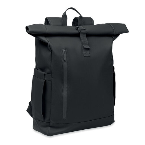 DéBlé rolltop laptoprugzak MO2643 met 15 inch laptopruimte en trolleyriem