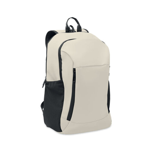 15 inch zachte PU laptoprugzak MO2684 bedrukt met bedrijfslogo voor zakelijk gebruik