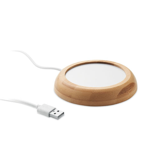 Bamboe (MOkwarmer met USB (MO2592) met logo