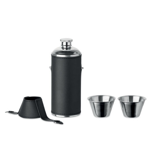Heupfles met shot cups (MO2628) met logo