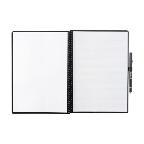 Bambook Classic Original Notebook A4 3068 uitwisbaar notitieboek met FSC-kartonnen cover, 40 whiteboardpagina’s, wiro-binding en marker
