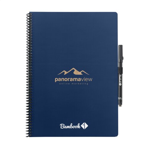Bambook Classic Original Notebook A4 3068 uitwisbaar notitieboek met FSC-kartonnen cover, 40 whiteboardpagina’s, wiro-binding en marker