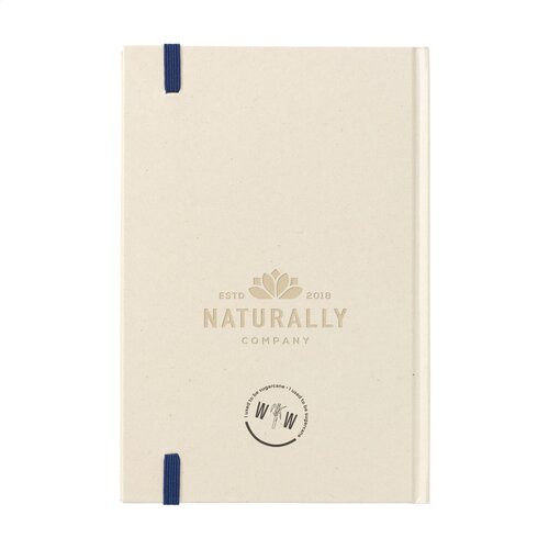 Sugarcane Bagasse Spiral Notebook A5 – 3497, duurzaam relatiegeschenk van FSC Mix-papier en suikerrietafval met hardcover, 80 gelinieerde vellen en wire-o-binding
