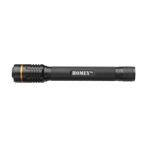 Homey’s Ida On the Road Flashlight zaklamp 2784 – krachtige 1000 lumen LED-zaklamp van aluminium met zoomfunctie, flitslicht en USB-C oplaadkabel, ideaal relatiegeschenk