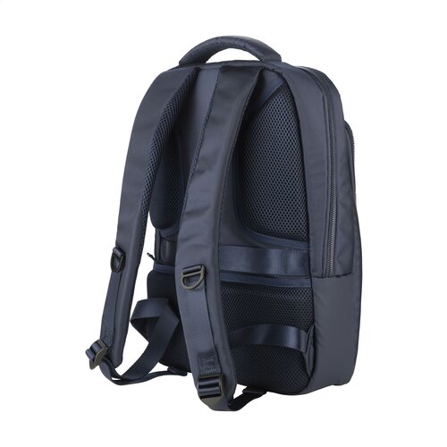 Tucano Lunar Business Backpack 15,6 inch met logo – DeBle duurzame laptoprugzak van gerecycled kunststof met gewatteerd laptopvak en ergonomisch rugpand voor bedrijven