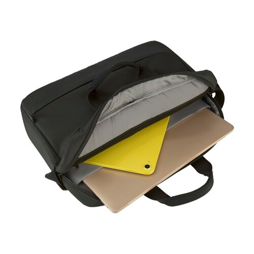 Tucano Global 2 Business Laptopbag 15,6 inch met logo – DeBle duurzame laptopbag van gerecycled PET met organiser-vak en laptopvak voor bedrijven