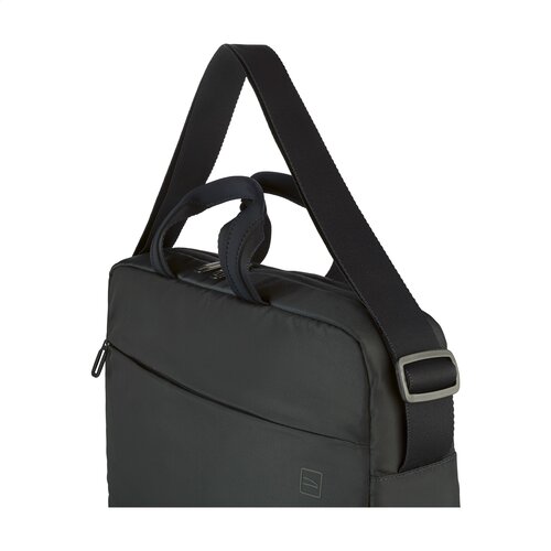 Tucano Global 2 Business Laptopbag 15,6 inch met logo – DeBle duurzame laptopbag van gerecycled PET met organiser-vak en laptopvak voor bedrijven