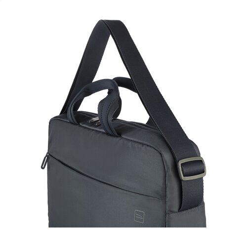 Tucano Global 2 Business Laptopbag 15,6 inch met logo – DeBle duurzame laptopbag van gerecycled PET met organiser-vak en laptopvak voor bedrijven