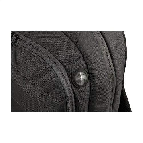 Tucano Lato Backpack 17 inch met logo – DeBle duurzame laptoprugzak van gerecycled kunststof met ergonomisch rugpand en organiser voor bedrijven