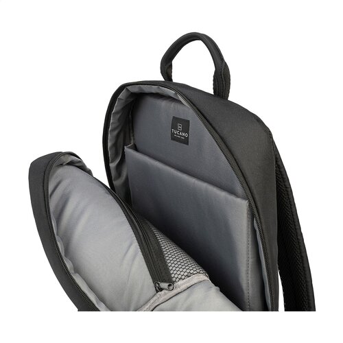 Tucano Global Backpack 15,6 inch met logo – DeBle duurzame laptoprugzak van gerecycled PET met ergonomisch rugpand en laptopvak voor bedrijven
