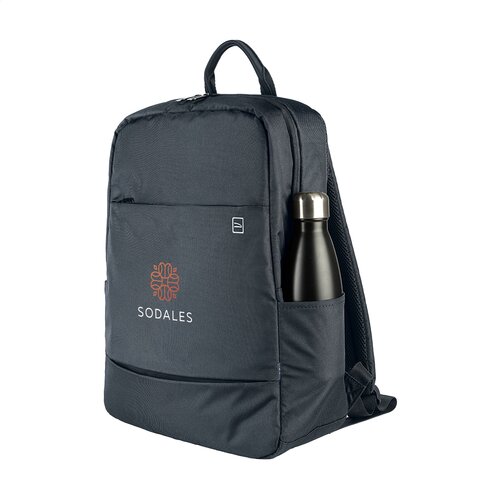 Tucano Global Backpack 15,6 inch met logo – DeBle duurzame laptoprugzak van gerecycled PET met ergonomisch rugpand en laptopvak voor bedrijven