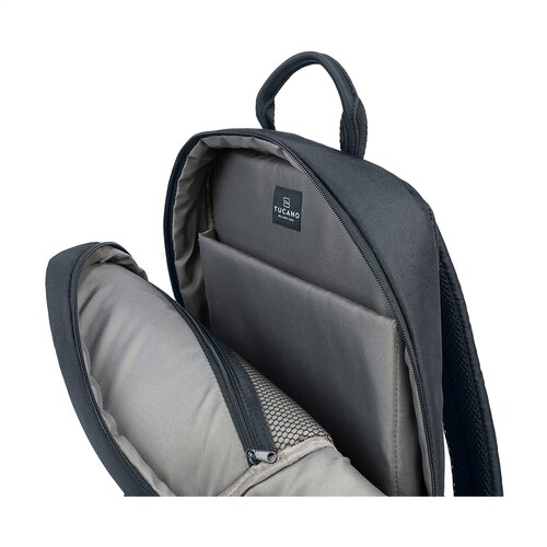 Tucano Global Backpack 15,6 inch met logo – DeBle duurzame laptoprugzak van gerecycled PET met ergonomisch rugpand en laptopvak voor bedrijven