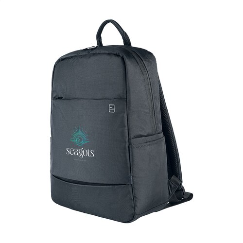 Tucano Global Backpack 15,6 inch met logo – DeBle duurzame laptoprugzak van gerecycled PET met ergonomisch rugpand en laptopvak voor bedrijven
